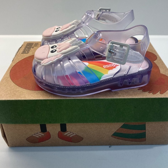 ⭐️Host Pick⭐️ NIB! MINI MELISSA Clear Unicorn Sandals Size 5 - Picture 4 of 11